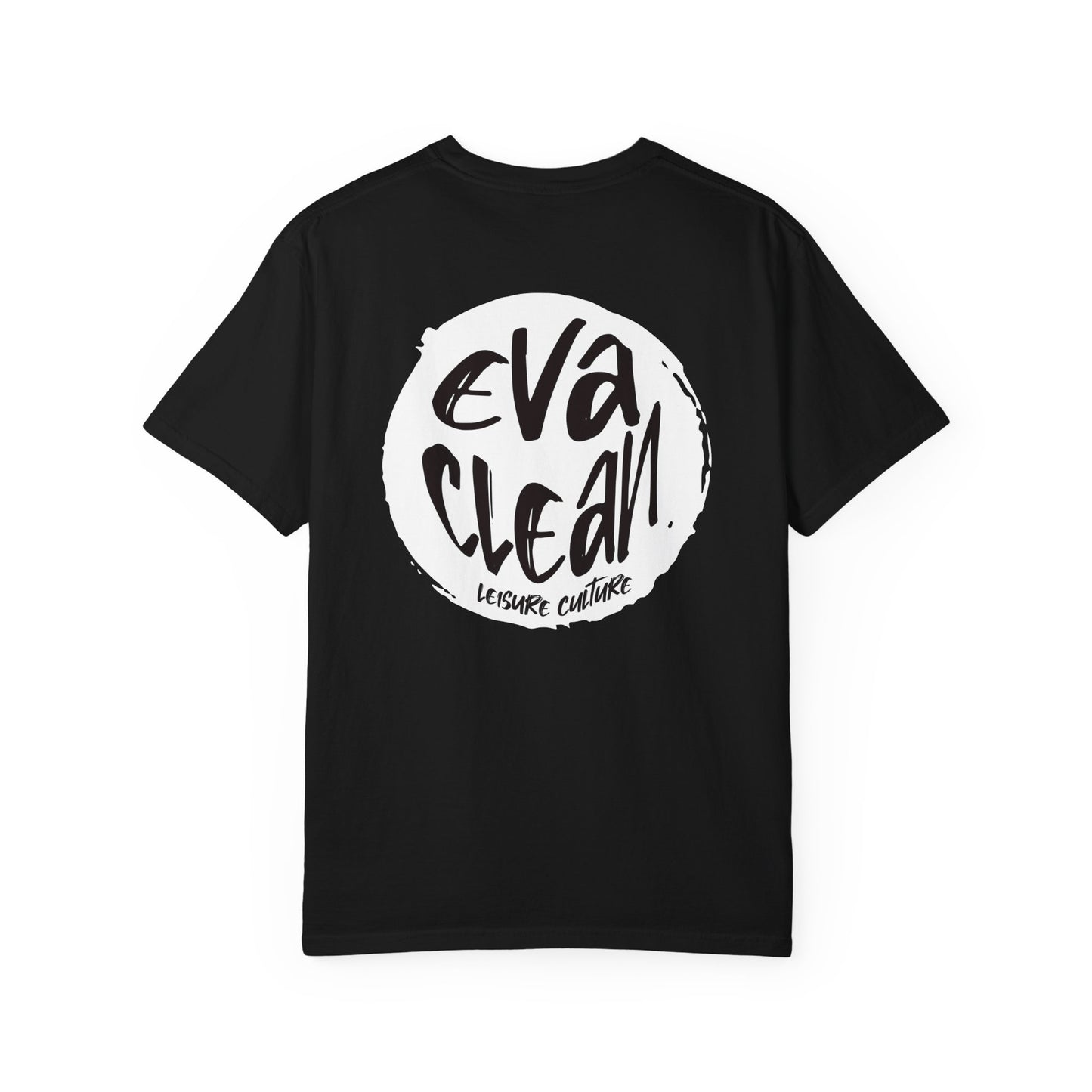 Unisex Garment-Dyed T-shirt with 'Eva Clean' Graphic, Casual Style, Perfect for Everyday Wear, Gift for Friends, Graphic Tee, Summer Fashion