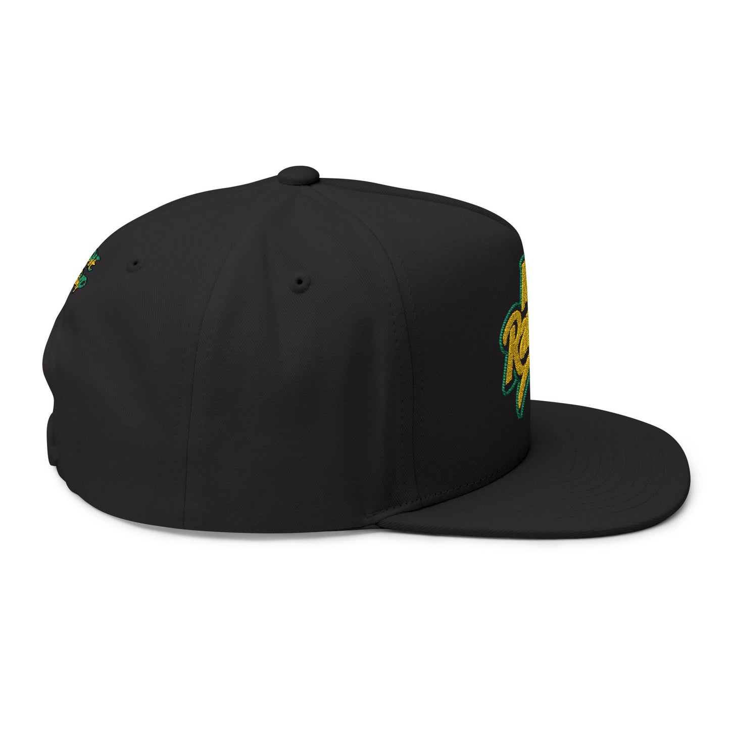 Embroidered Flat Bill Cap - Mi Rawtid, Stylish Hat, Streetwear Fashion, Gift for Him/Her, Unisex Accessories, Trendy Headwear
